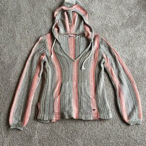 O'Neill Pink and Gray Knit Sweater